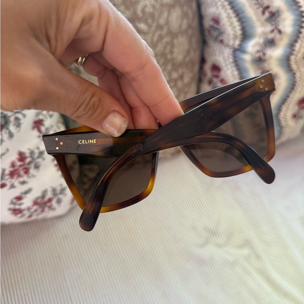 Celine Brown tortoise Wayfarer Sunglasses CL4055IN